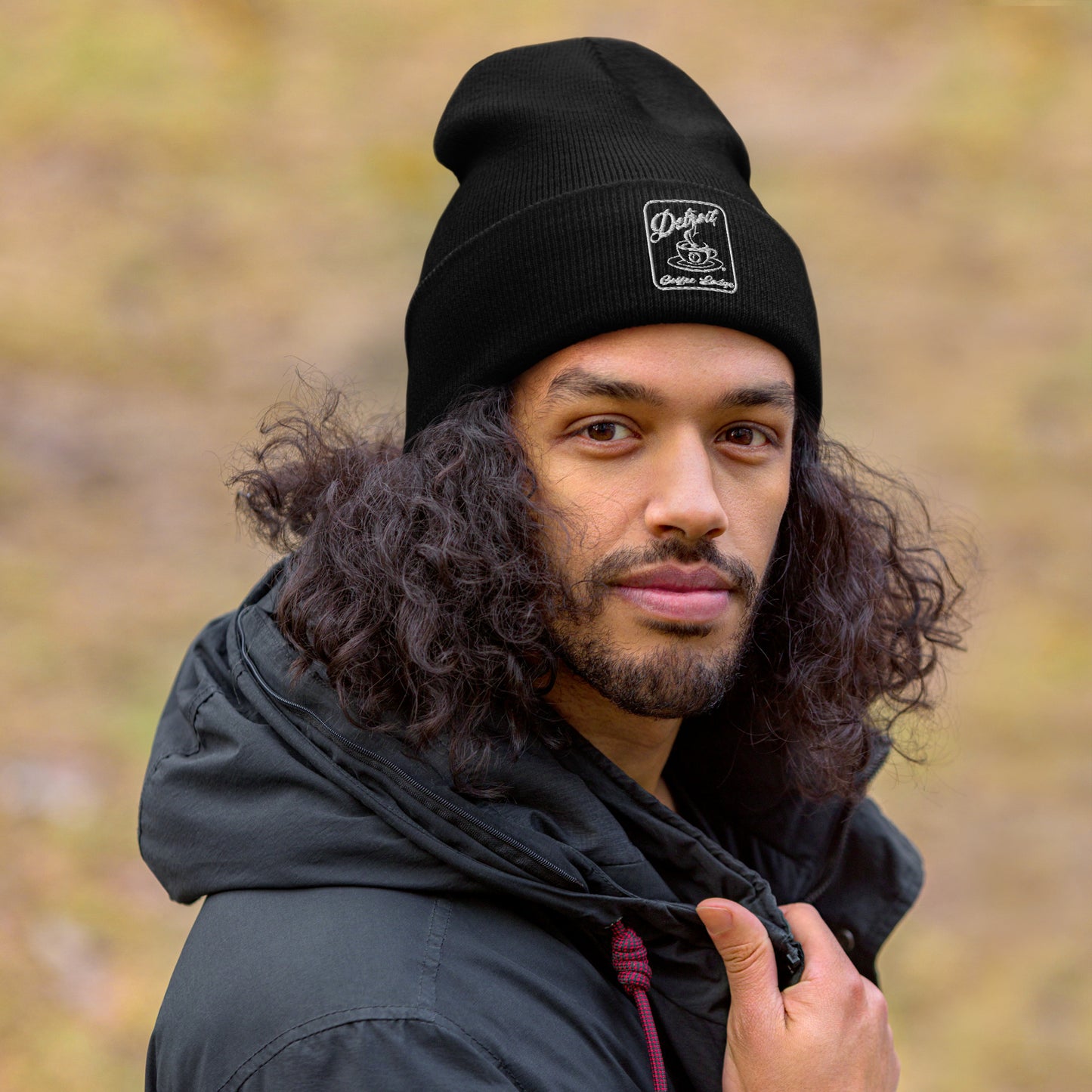 B&W logo Cuffed Beanie