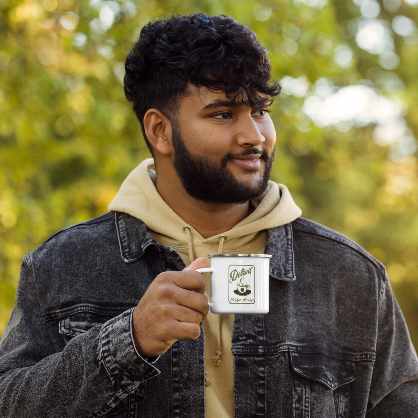 Enamel Mug with transparent logo