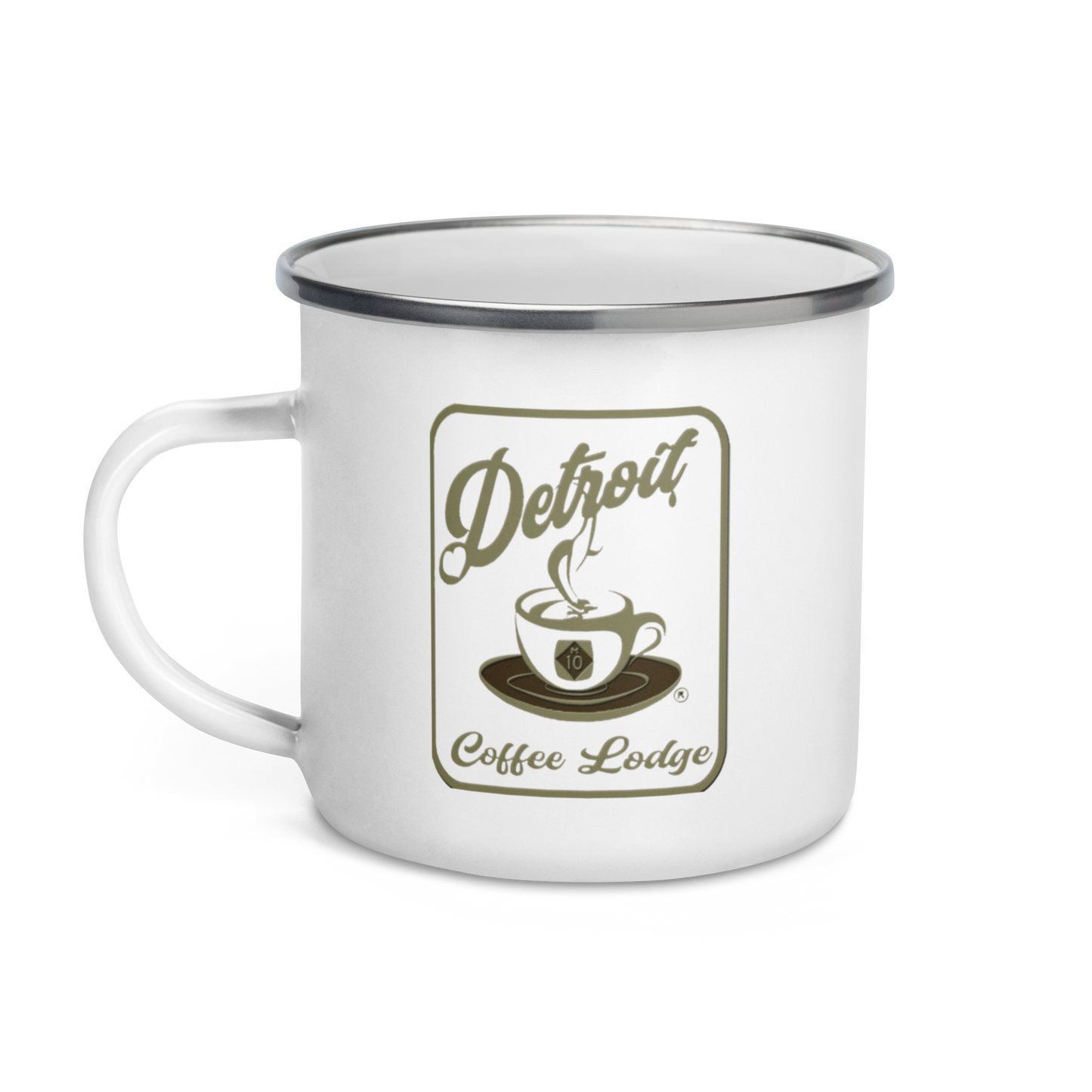 Enamel Mug with transparent logo